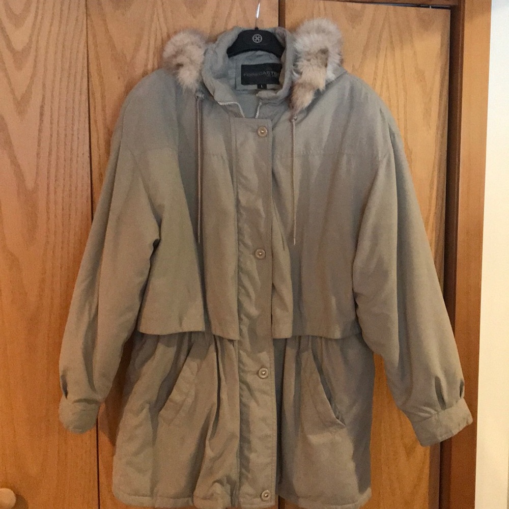 Forecaster stone anorak winter jacket